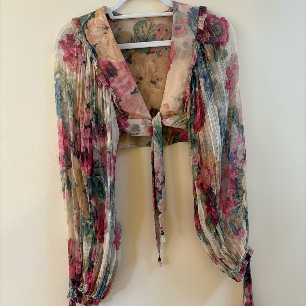 Zimmermann Multicolor Floral Blouse
